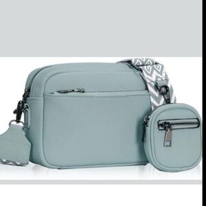 Dusty blue crossbody set